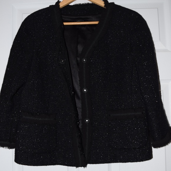 Rarely Used Shimmering Black Talbots Jacket - Picture 1 of 3